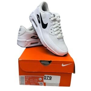 Nike Air Max 90 G Golf Shoes White Black Men's 3.5 Women's 5 CU9978-101